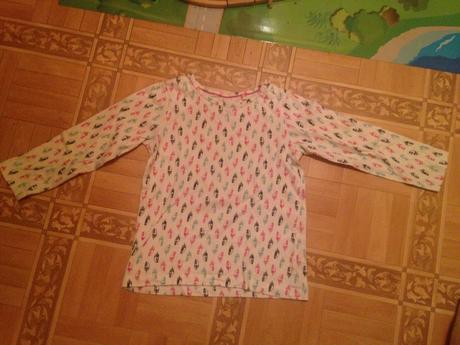 Dívčí pyžamová halenka peří - peříčka vel.98-104, lupilu,98