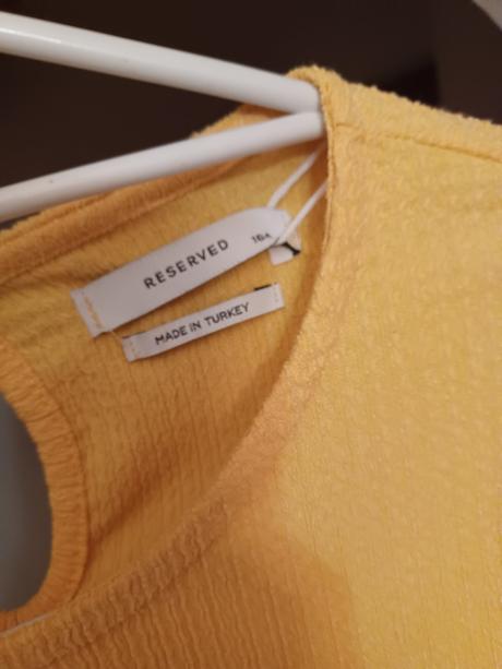 Žluté šaty 164 / s-m, reserved,164