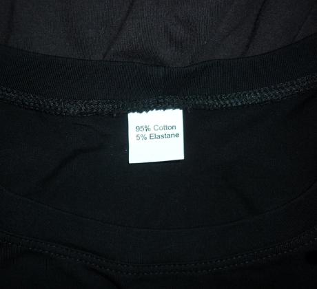 Černé dámské tričkové šaty moda italia, s