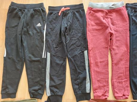 Tepláky, tepláčky 140 a 146, některé nové, adidas,140