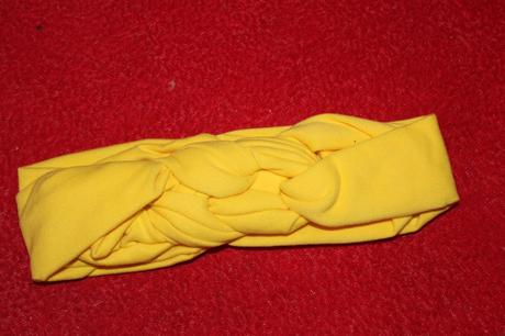 Dívčí zateplená čelenka námořnický uzel,