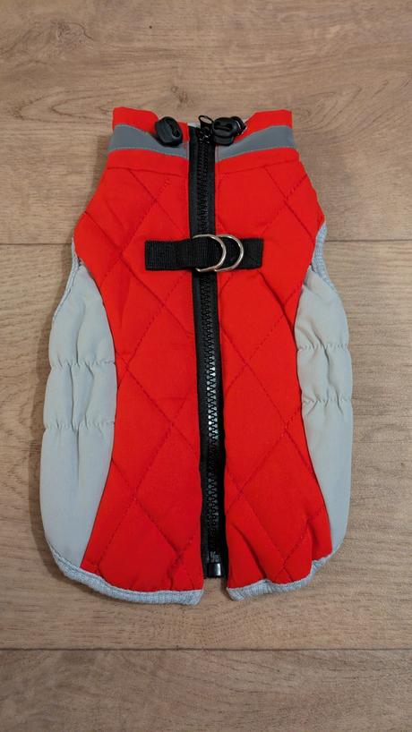 Ka491 teplá zimní psí bunda s, délka zad 29 cm,