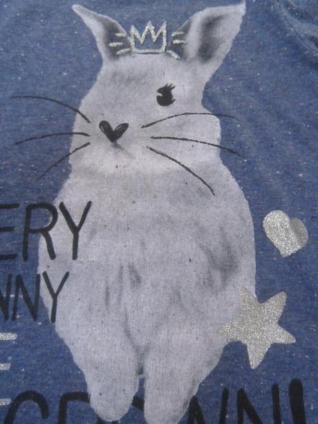 Triko s králíkem, zajíčkem a s krajkovým lemem, pepco,98