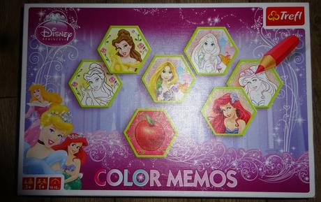 Pexeso color memos princess disney trefl,