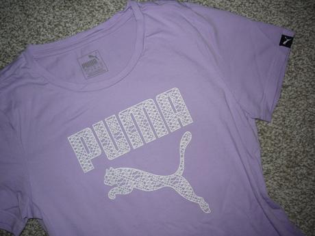 Bavlněné lila tričko zn puma vel 36, puma,s
