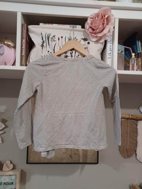 Pruhovaný kardigan h&m 122/128, h&m,128