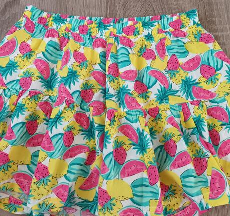 Dívčí šortková sukně meloun, 158