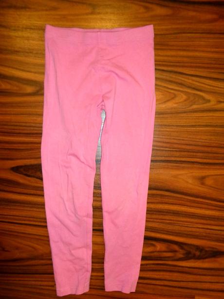 Růžové elastické legíny, primark,128