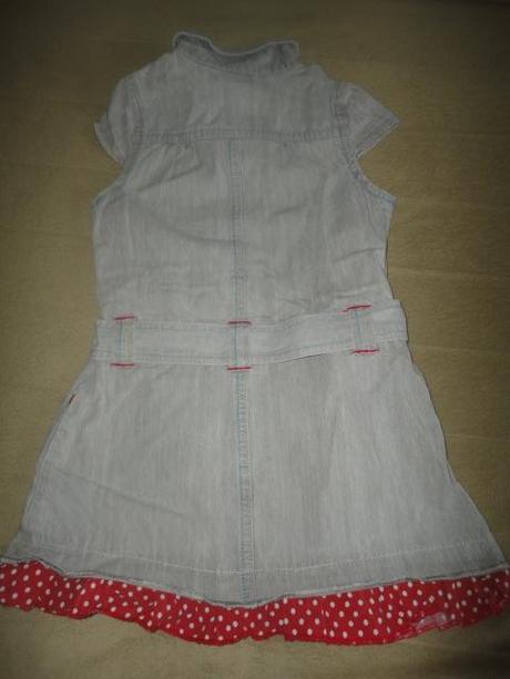 Riflové šatičky vertbaudet, vel. 98/104, vertbaudet,104