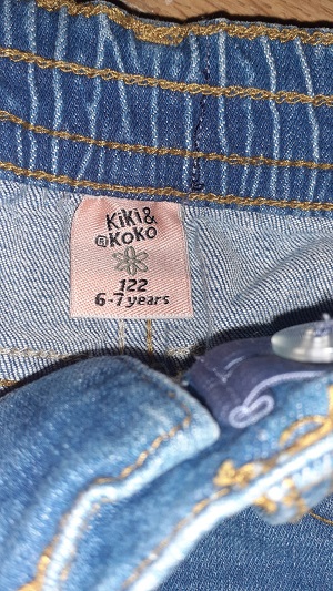 Dívčí džínové kraťasy 122, kiki&koko,122