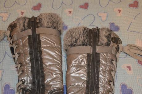 38 stříbrné sněhule, vysoké kozačky, 38