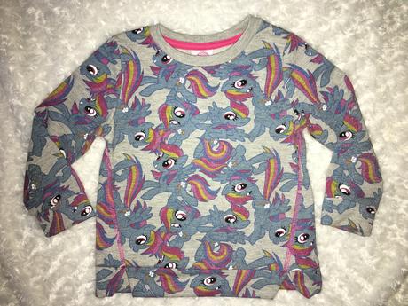 Šedá bavlněná mikina my little pony, 92