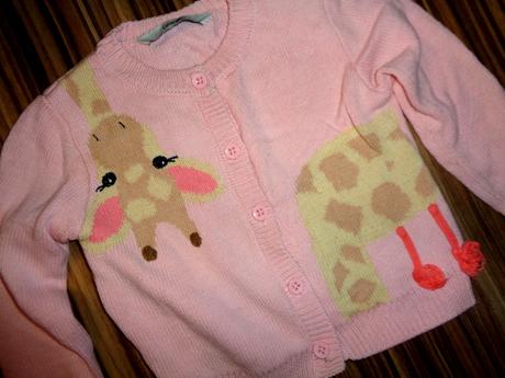 Luxusní růžový přízový svetr žirafa, george,86