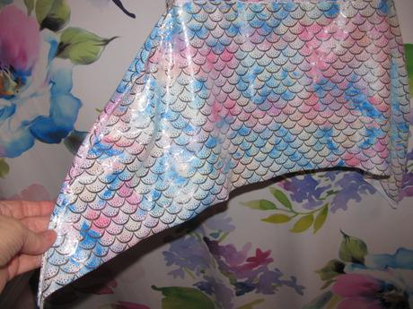 Karneval-malá mořská víla, třpytivý rybí ocas,