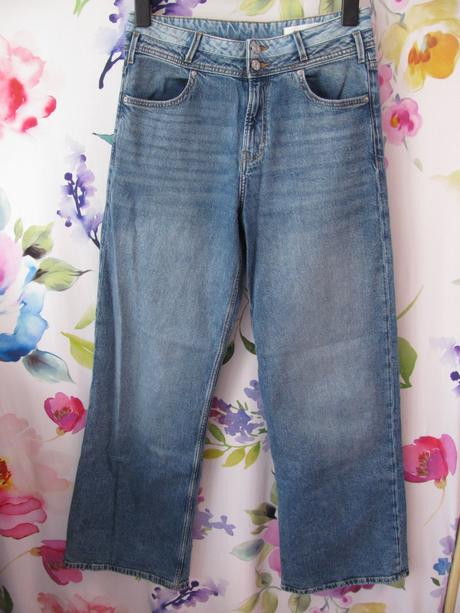 Džínové široké kalhoty cargo s.oliver, s.oliver,38