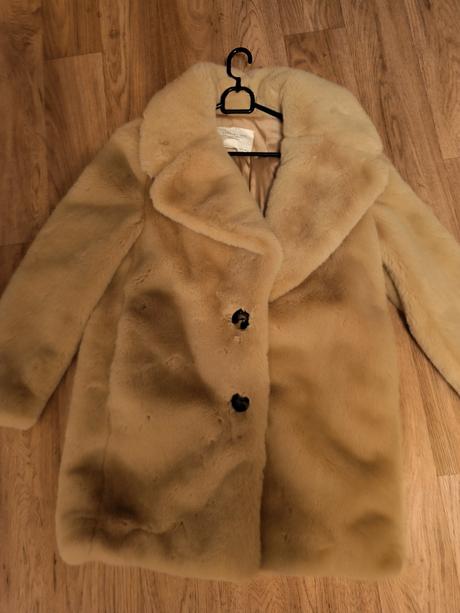 Pudrový kožíšek zara, zara,xs