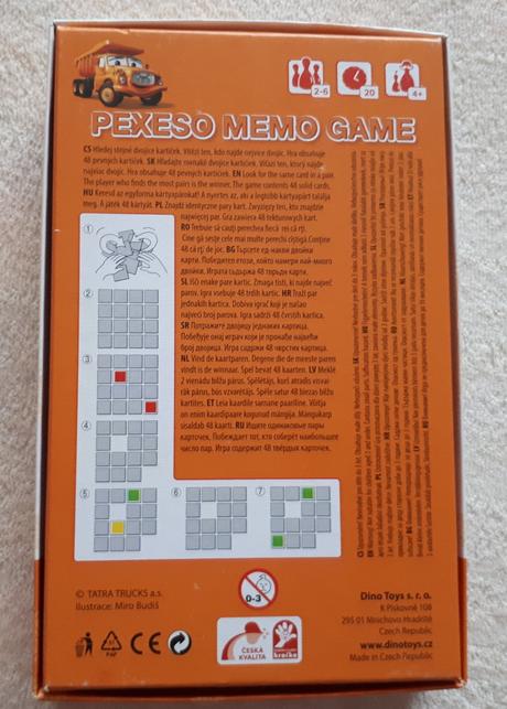 Pexeso dino tatra, 48 pevných kartiček + puzzle,