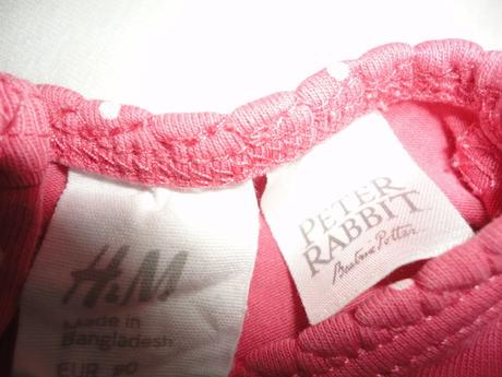 Krásné zajíčkové triko h+m, vel. 9-12 měsíců, h&m,80