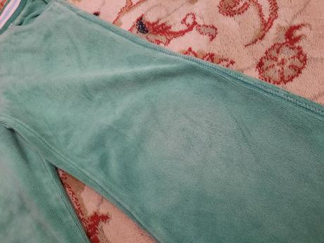 Zelené sametové tepláky, carter's,104