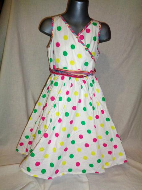 Krásné bílé šaty s puntíky, bluezoo,134
