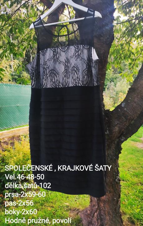 Společenské šaty - vel 46-48-50, 46