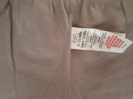 Dětské zateplené (vyteplené) kalhoty, vel.80, f&f, f&f,80