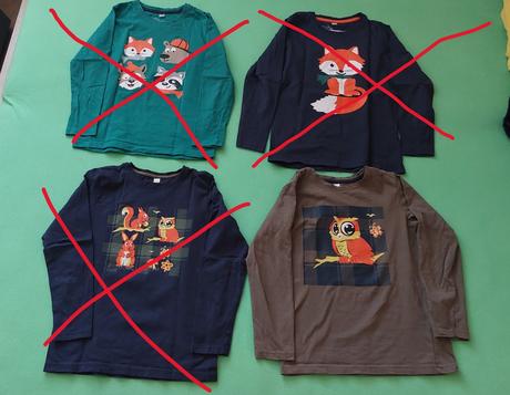 Tričko se sovou 128/134, bonprix,128