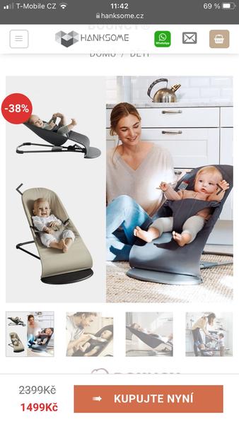 Objednání lehátka pro miminko z HankSome.cz. Jste spokojení?