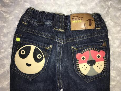Modré zvířátkové rifle/džíny next, next,68
