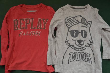 2x tričko bavlna v.104/110, replay,104