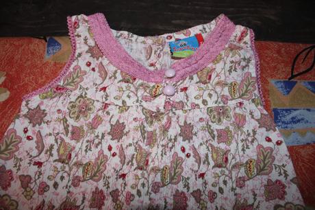 Dívčí šaty - šatičky květy - listy - lístky, topolino,80