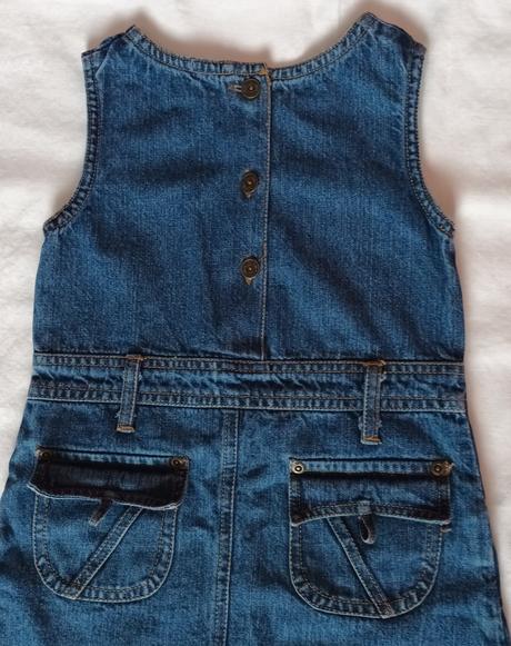 Riflové šaty s výšivkou c&a, c&a,122