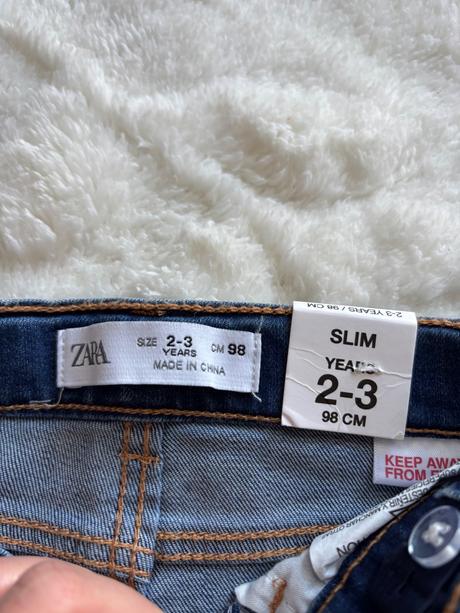 Džíny zn. zara - v.2/3 roky, zara,98