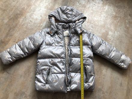 Unisex zimní bunda next zajíčci šedá 4-5let 110cm, next,110