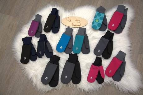 Softshellové rukavice s fleesem, vel. 1- 8 let, 74 - 128