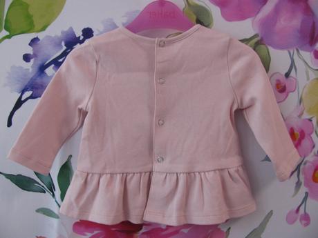 Růžové kojenecké elastické šatičky, 62