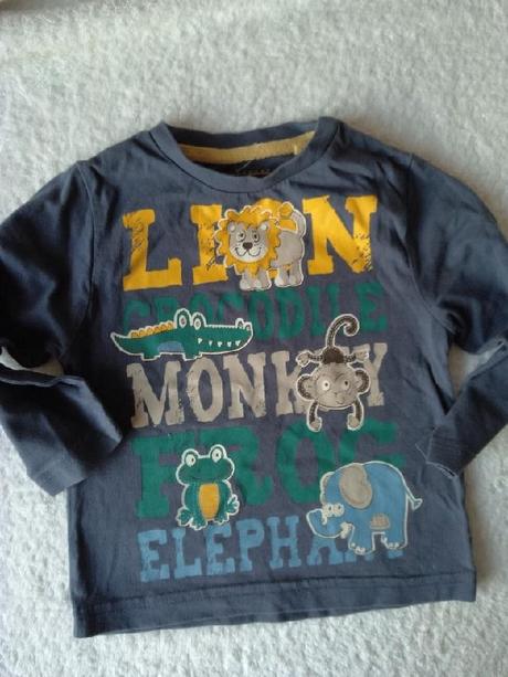 Tričko s potiskem zvířátek, tu,80