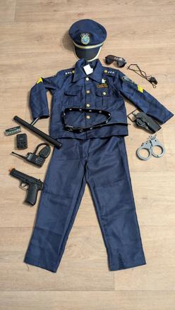 Ka402 karnevalový kostým policista vel. 5 - 7 let,