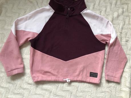 Mikina růžovo/vinova barva h&m 146/152, h&m,146