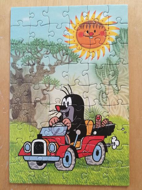 Puzzle & skládačka krteček a autíčko,