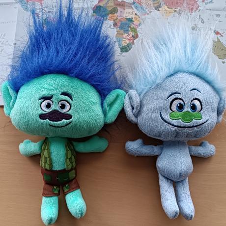 2 plyšáci trolls branch + guy diamond,