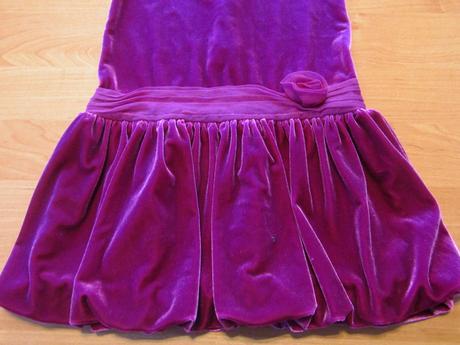 Sametově vínové šatičky vel 116, marks & spencer,116