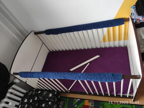 Dětská postýlka 140x70 s matrací a veškerým příslu, šířka (cm): 70,délka (cm): 140