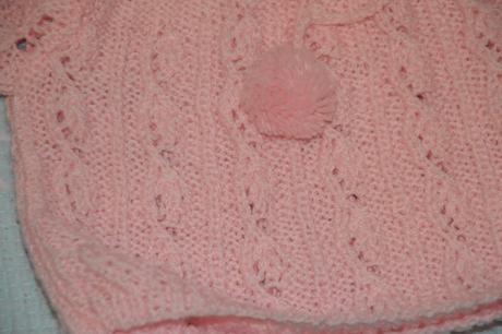 Pletený svetřík pro holčičku, 68