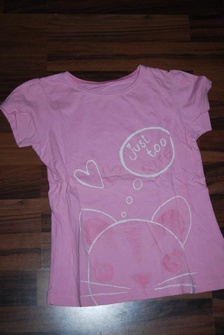 Triko, tričko s kočkou, mothercare,128