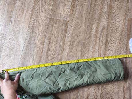 Khaki bunda parka s růžemi 170, s/m, h&m,170