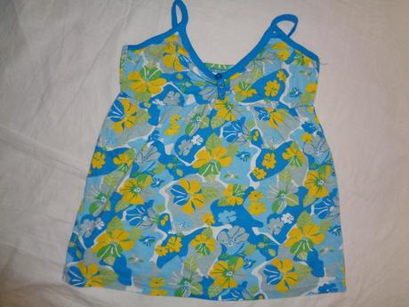 Letní komplet tuniky a legínových šortek, h&m,140