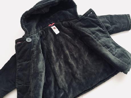 Manžestrový kabát přechodovy- mírná zima v.18/24 m, c&a,92