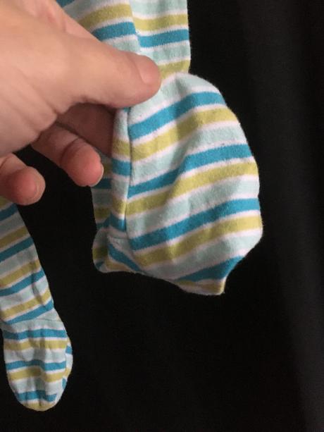 Vel. 92 proužkovaný overal s opičkou, 92