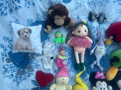 Plyšáci, lze i jednotlivě, jako celek sleva,